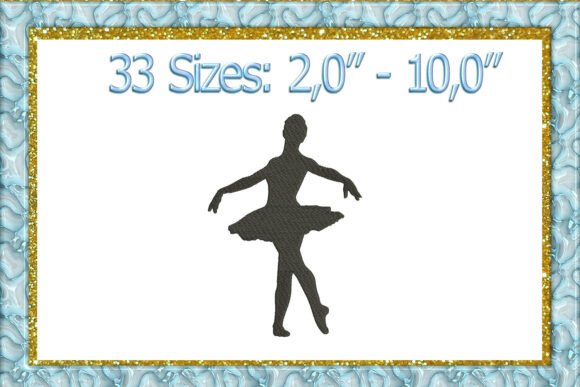 Ballerina Silhouette Embroidery Design Review