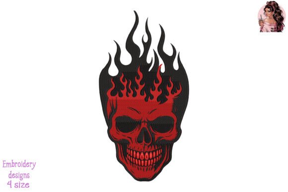Crimson Inferno Skull Embroidery Review