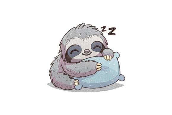 Cute Sloth Sleeping on a Pillow: A Designer’s Review