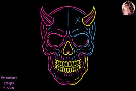 Neon Skull Art Embroidery: A Designer’s Review