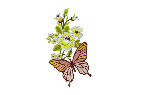 Review: Beautiful Flowers with Butterflies Embroidery