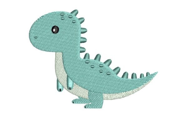 Review: Cute Green Dinosaur Embroidery Design for Holidays