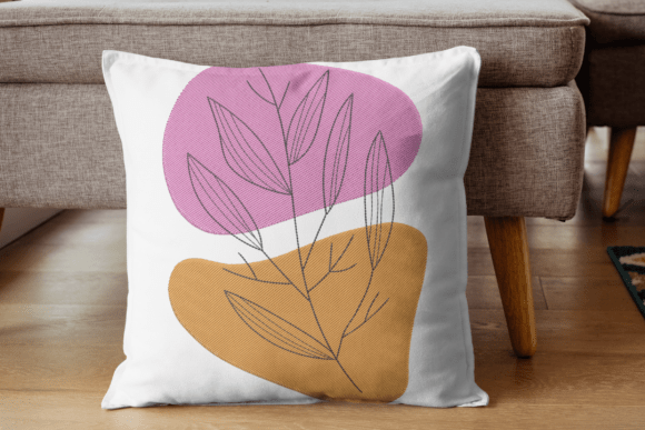 Review: Orange and Pink Abstract Embroidery File