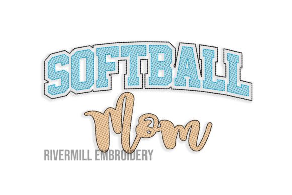 Review: Sketch Softball Mom Embroidery Design