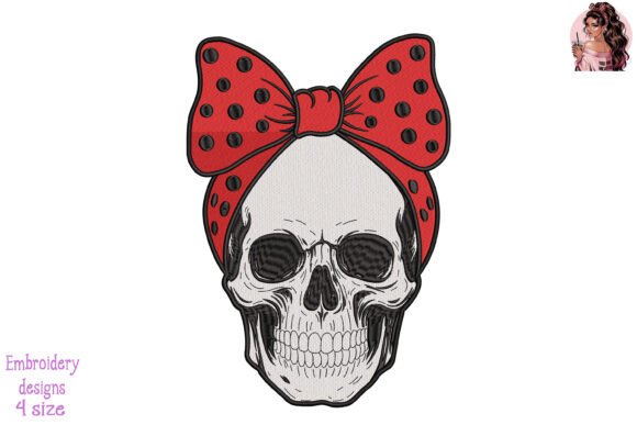 Review: Skulls Girl Firefighter Embroidery for Apparel