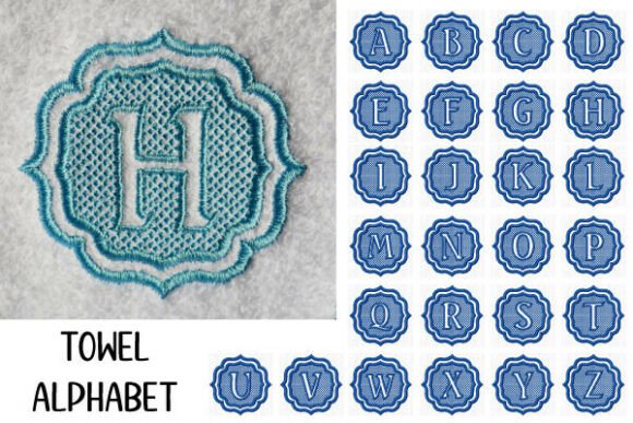 Review: Towel Alphabet with Knockdown Stitch for Holiday Sales