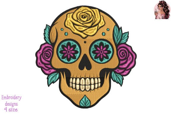 Review: Vibrant Floral Skull Embroidery for Real Projects