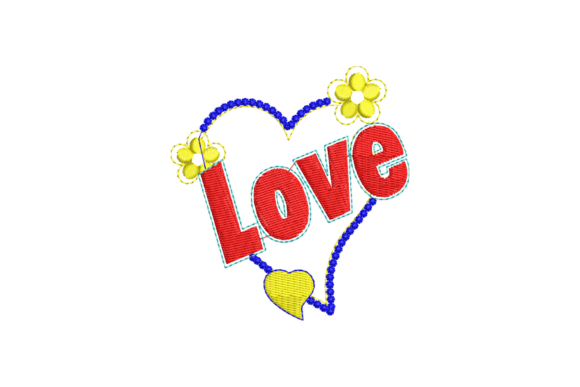 Reviewing Heart Embroidery with Love Lettering for Holiday Sales
