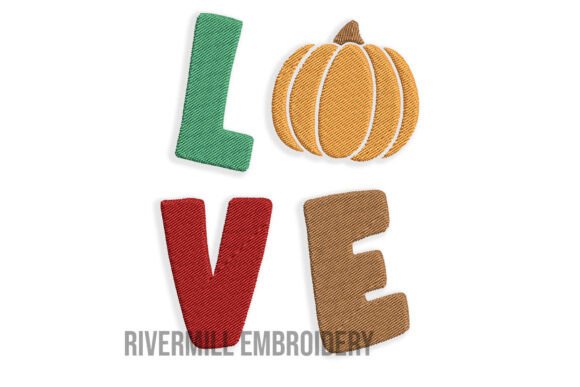 Reviewing Love with a Pumpkin Embroidery Design