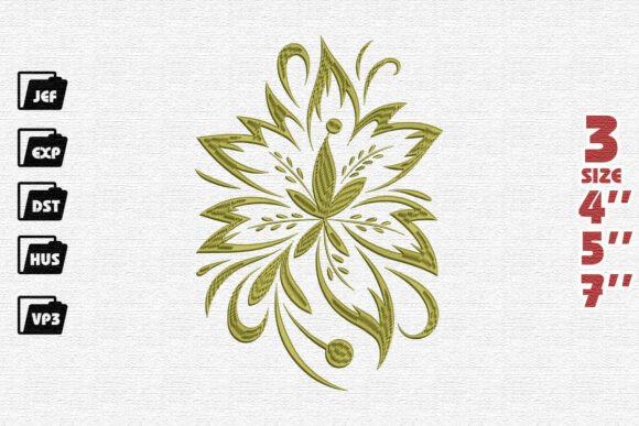 Reviewing the Elegant Lotus Embroidery Design