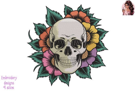 Skull with Flowers Embroidery: A Designer’s Review